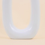 Vase design céramique blanc 24cm | Hashtag Déco