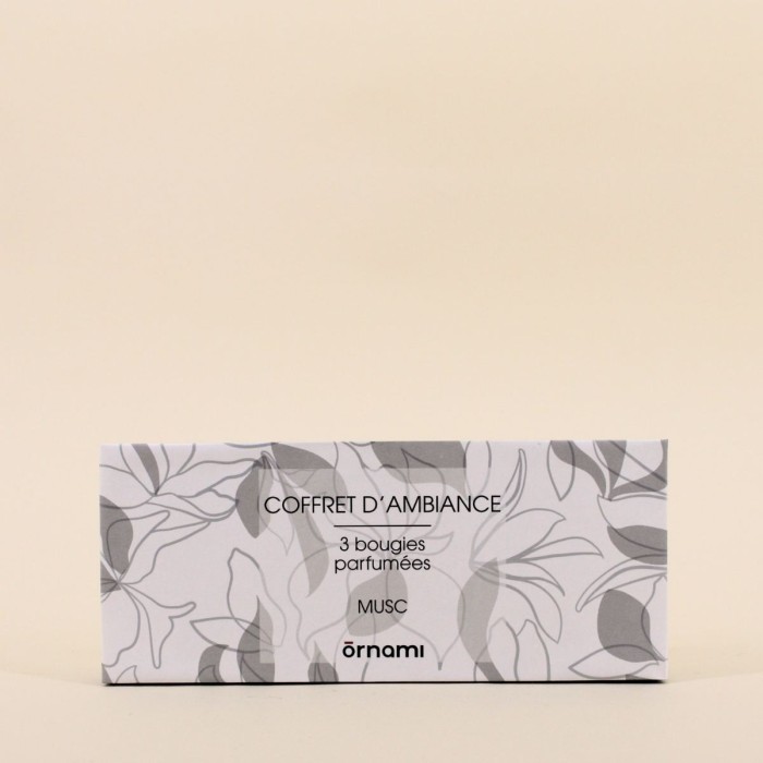 Coffret 3 Bougies Votives Parfumées Gris Verre | Hashtag Déco