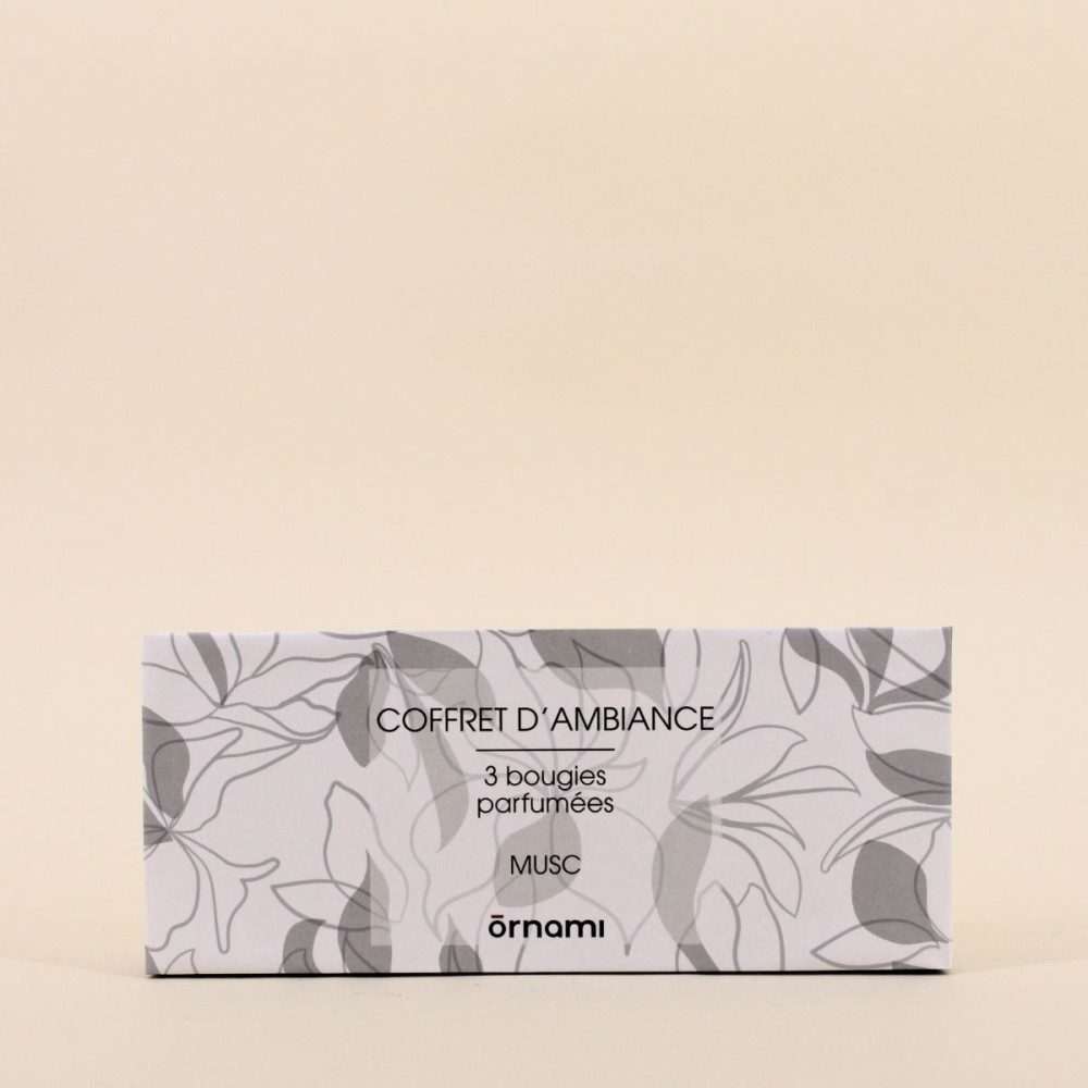 Coffret 3 Bougies Votives Parfumées Gris Verre | Hashtag Déco