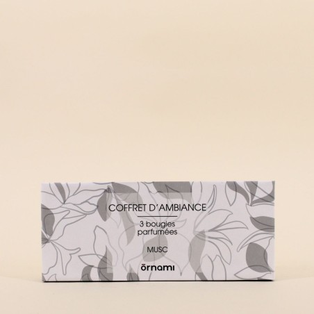 Coffret 3 Bougies Votives Parfumées Gris Verre | Hashtag Déco