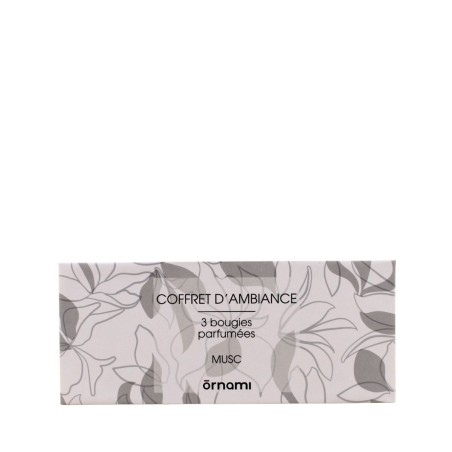 Coffret 3 Bougies Votives Parfumées Gris Verre | Hashtag Déco