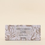 Coffret 3 bougies votives marron en verre | Hashtag Déco