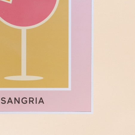 Toile colorée Sangria 30x40cm en fibres | Hashtag Déco