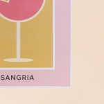 Toile colorée Sangria 30x40cm en fibres | Hashtag Déco