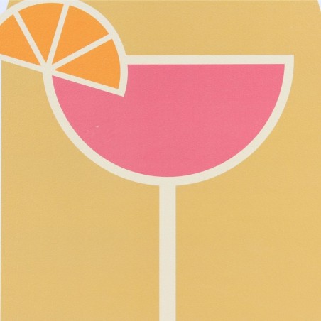 Toile colorée Sangria 30x40cm en fibres | Hashtag Déco