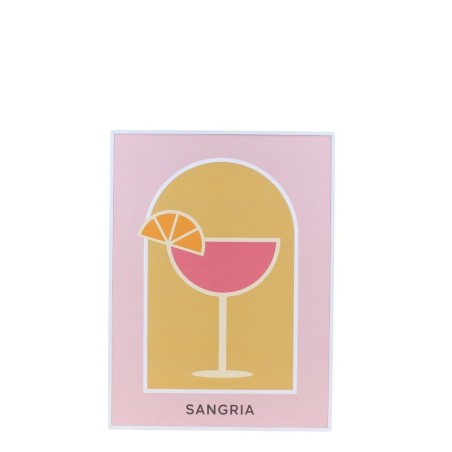 Toile colorée Sangria 30x40cm en fibres | Hashtag Déco