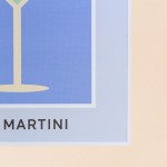 Toile colorée Dry Martini en MDF bleu vert | Hashtag Déco