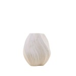Vase twist porcelaine blanche 15cm élégant | Hashtag Déco