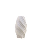 Vase twist porcelaine blanche 20cm unique | Hashtag Déco