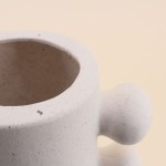 Vase porcelaine blanc perlé 31cm élégant | Hashtag Déco