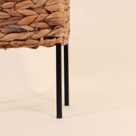 Cache-pot sur pieds jonc de mer naturel | Hashtag Déco