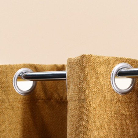 Rideau occultant gris en tissu 140x240cm | Hashtag Déco