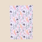 Toile fleurie en coton beige 60x40cm | Hashtag Déco