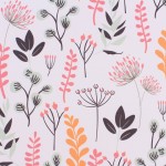 Toile fleurie en coton beige 60x40cm | Hashtag Déco