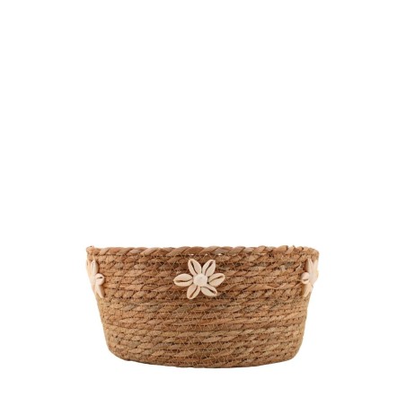 Panier fibres naturelles coquillages 27cm | Hashtag Déco