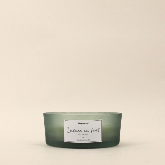 Bougie verte en cire de soja 4 mèches | Hashtag Déco