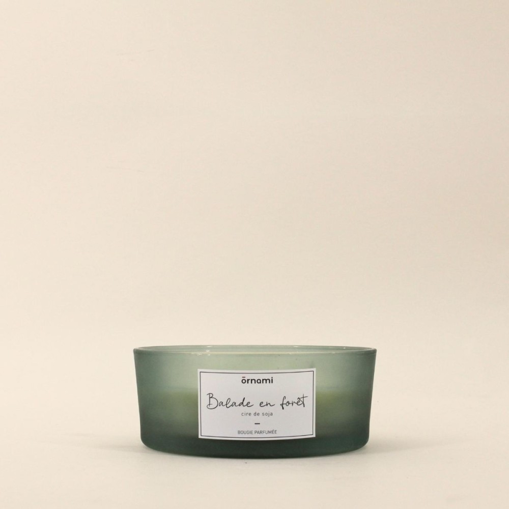 Bougie verte en cire de soja 4 mèches | Hashtag Déco