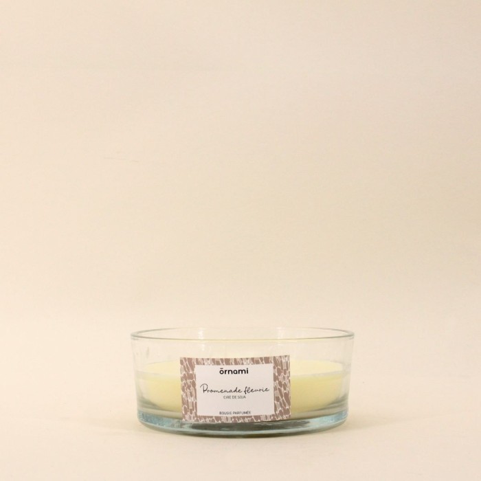 Bougie soja 4 mèches florale 380g - Élégance | Hashtag Déco