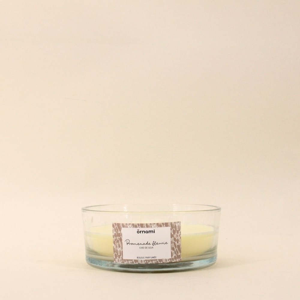 Bougie soja 4 mèches florale 380g - Élégance | Hashtag Déco