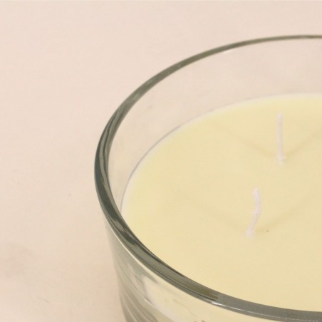 Bougie soja 4 mèches florale 380g - Élégance | Hashtag Déco