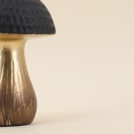 Objet déco champignon doré métal 17cm | Hashtag Déco