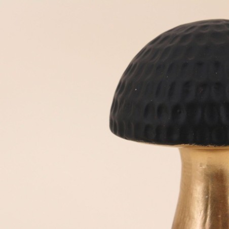 Objet déco champignon doré métal 17cm | Hashtag Déco