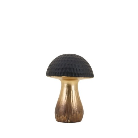 Objet déco champignon doré métal 17cm | Hashtag Déco