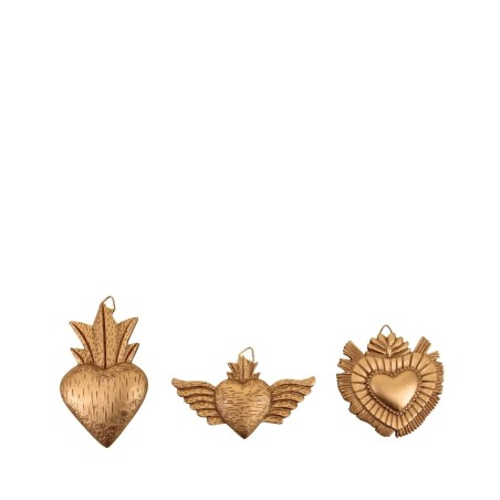 Set de 3 ex-voto résine dorée élégants | Hashtag Déco