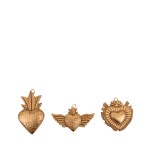 Set de 3 ex-voto résine dorée élégants | Hashtag Déco