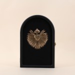 Boîte à clés ex-voto noire, MDF | Hashtag Déco