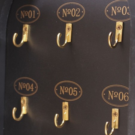 Boîte à clés ex-voto noire, MDF | Hashtag Déco