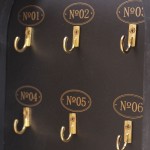 Boîte à clés ex-voto noire, MDF | Hashtag Déco