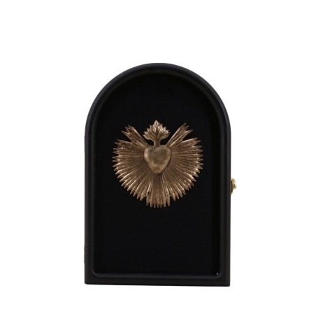 Boîte à clés ex-voto noire, MDF | Hashtag Déco