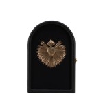Boîte à clés ex-voto noire, MDF | Hashtag Déco