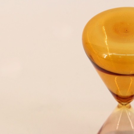 Sablier en verre beige 18cm élégant | Hashtag Déco