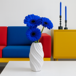 Vase twist porcelaine blanche 20cm unique | Hashtag Déco