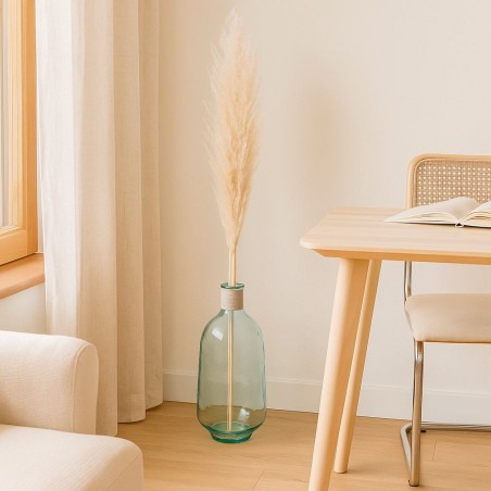 Vase dame jeanne verre recyclé naturel | Hashtag Déco