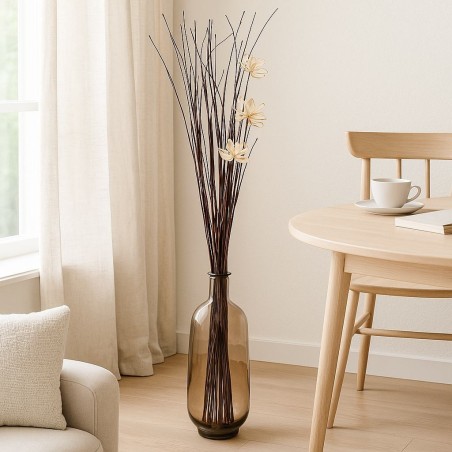 Bouquet de fleurs séchées beige 100cm | Hashtag Déco