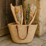 Sac caba fibres naturelles beige 63x30cm | Hashtag Déco