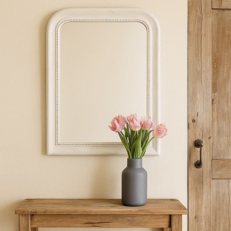 Vase 23cm gris mat en céramique élégant | Hashtag Déco