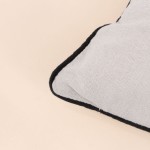 Coussin imprimé noir et blanc 45x45cm en coton | Hashtag Déco
