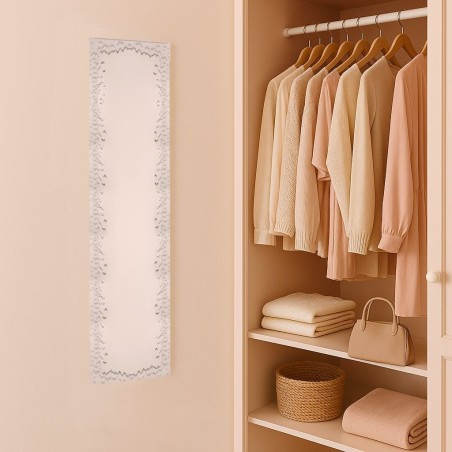 Miroir rectangulaire papillon métal noir 120x30cm | Hashtag Déco