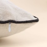 Coussin imprimé noir et blanc 45x45cm en coton | Hashtag Déco