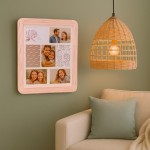 Cadre photo 7 vues en rotin naturel 45x50cm | Hashtag Déco