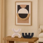 Cadre 3D noir blanc terracotta MDF | Hashtag Déco