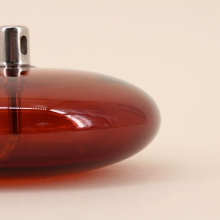 Lampe à huile bordeaux en verre soufflé | Hashtag Déco