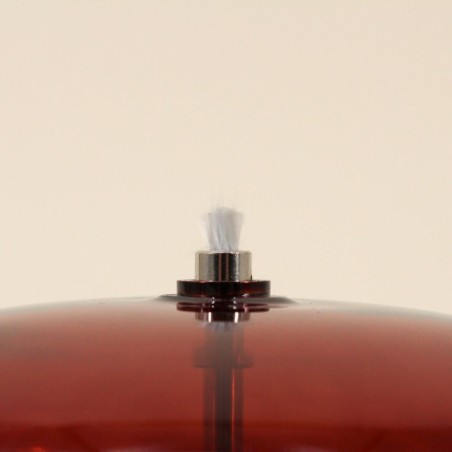 Lampe à huile bordeaux en verre soufflé | Hashtag Déco