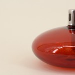 Lampe à huile en verre bordeaux | Hashtag Déco