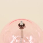 Lampe à huile en verre rose soufflé | Hashtag Déco