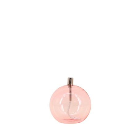 Lampe à huile en verre rose soufflé | Hashtag Déco
